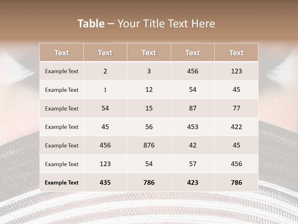 South Sensual Eyeshadow PowerPoint Template