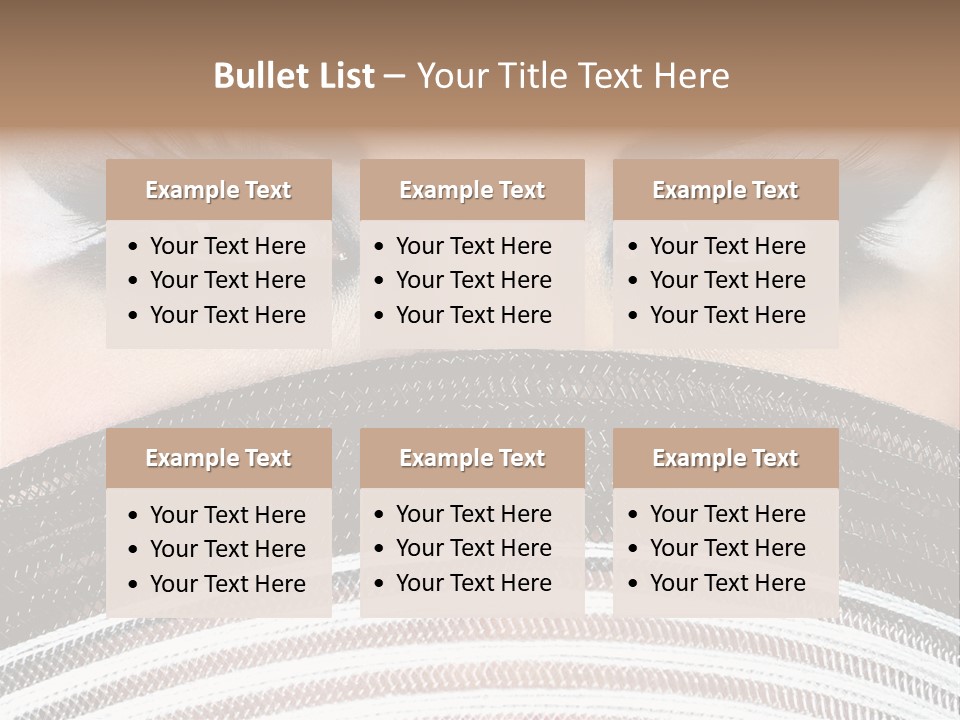South Sensual Eyeshadow PowerPoint Template