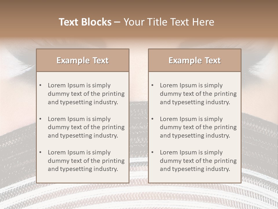 South Sensual Eyeshadow PowerPoint Template