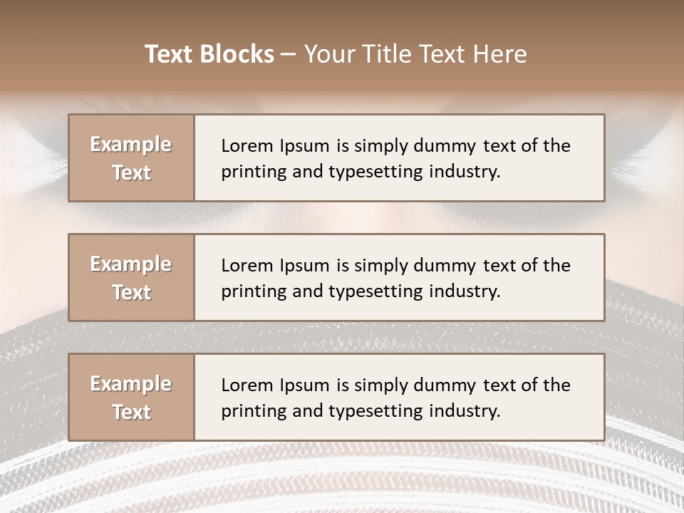 South Sensual Eyeshadow PowerPoint Template