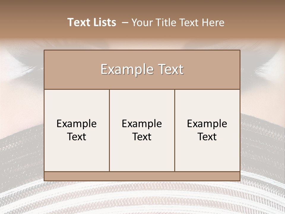 South Sensual Eyeshadow PowerPoint Template