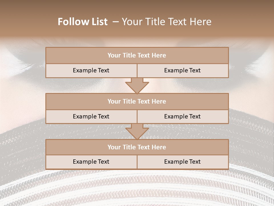 South Sensual Eyeshadow PowerPoint Template