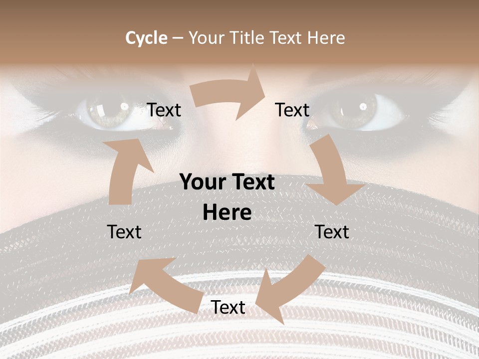 South Sensual Eyeshadow PowerPoint Template