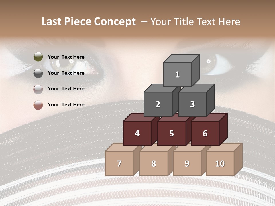 South Sensual Eyeshadow PowerPoint Template