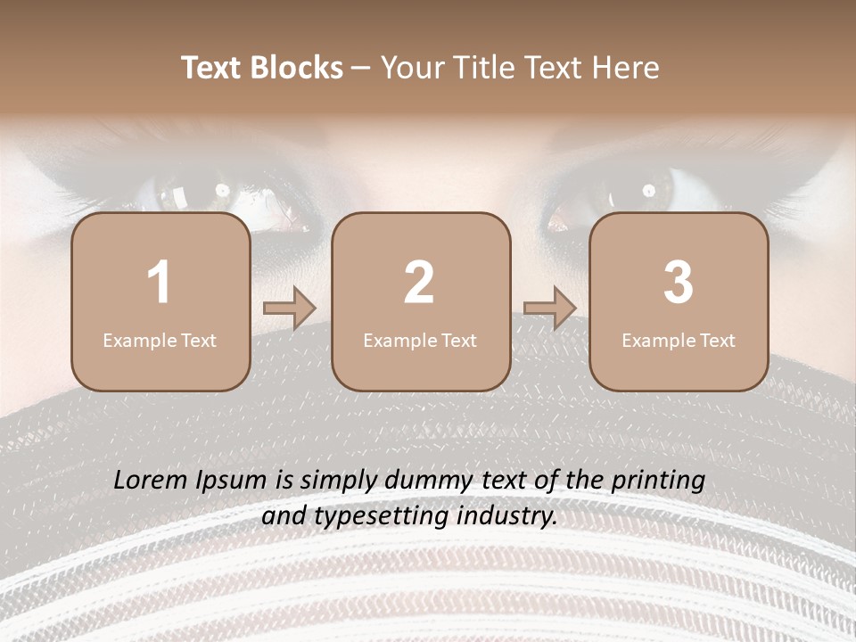 South Sensual Eyeshadow PowerPoint Template