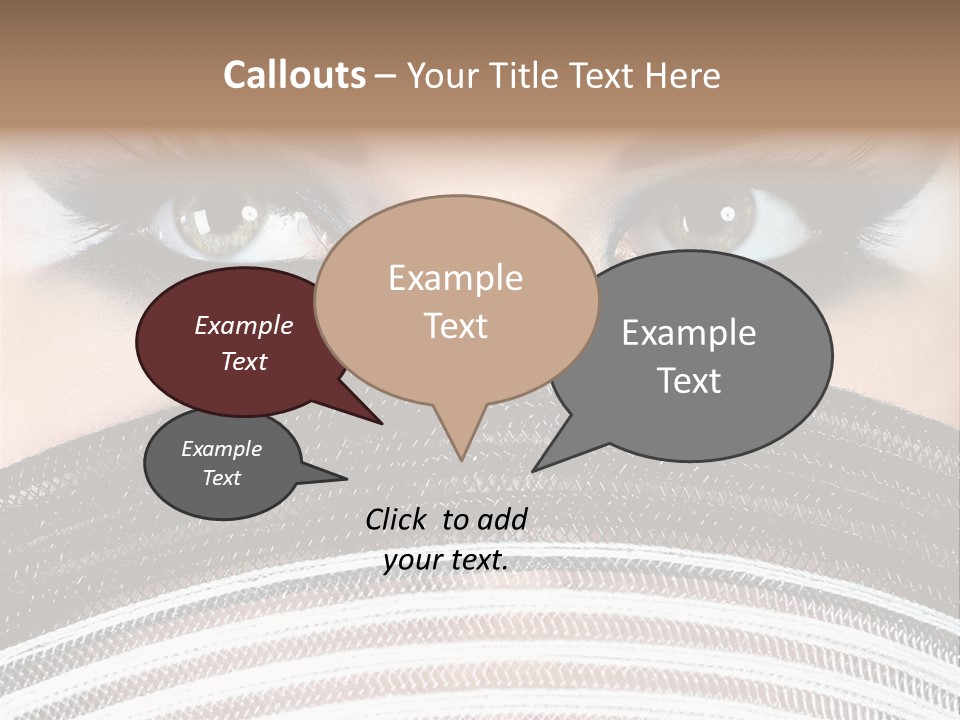 South Sensual Eyeshadow PowerPoint Template