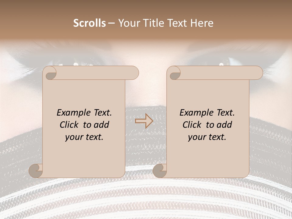 South Sensual Eyeshadow PowerPoint Template