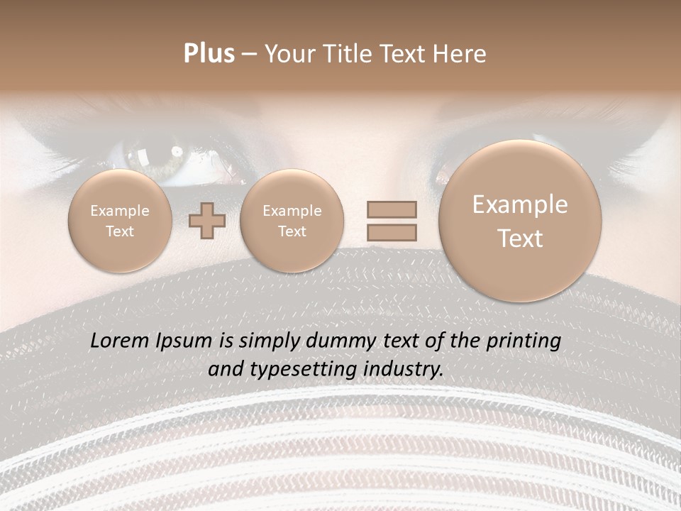 South Sensual Eyeshadow PowerPoint Template