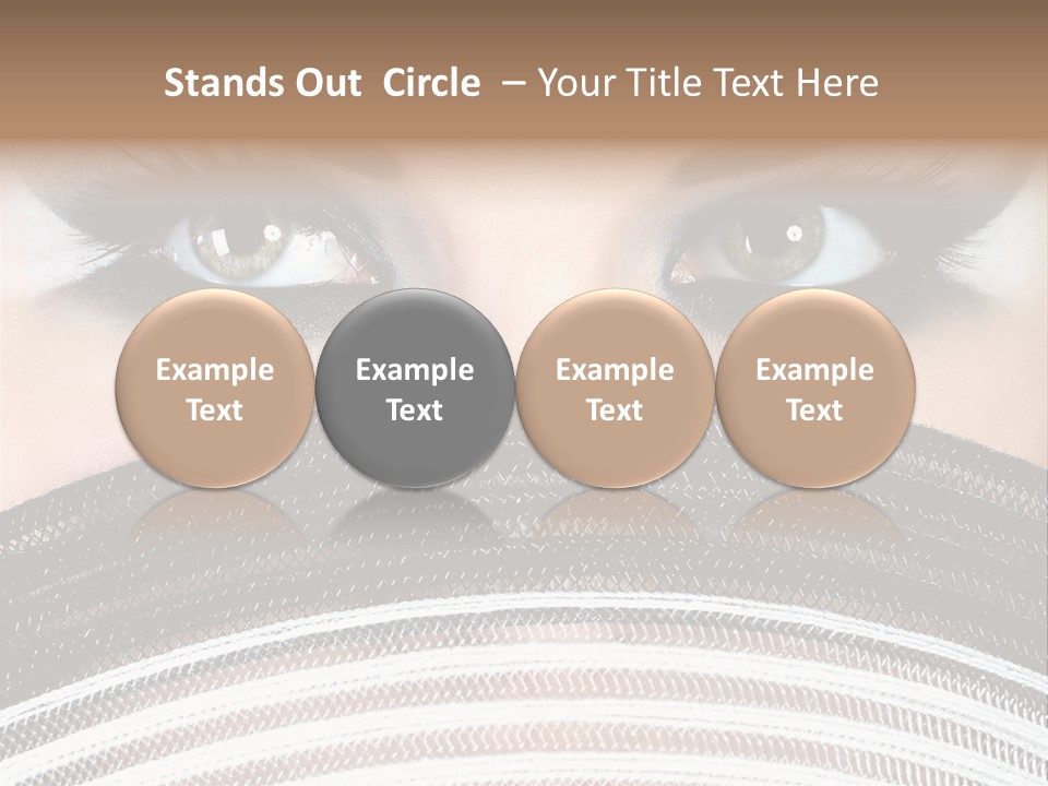 South Sensual Eyeshadow PowerPoint Template