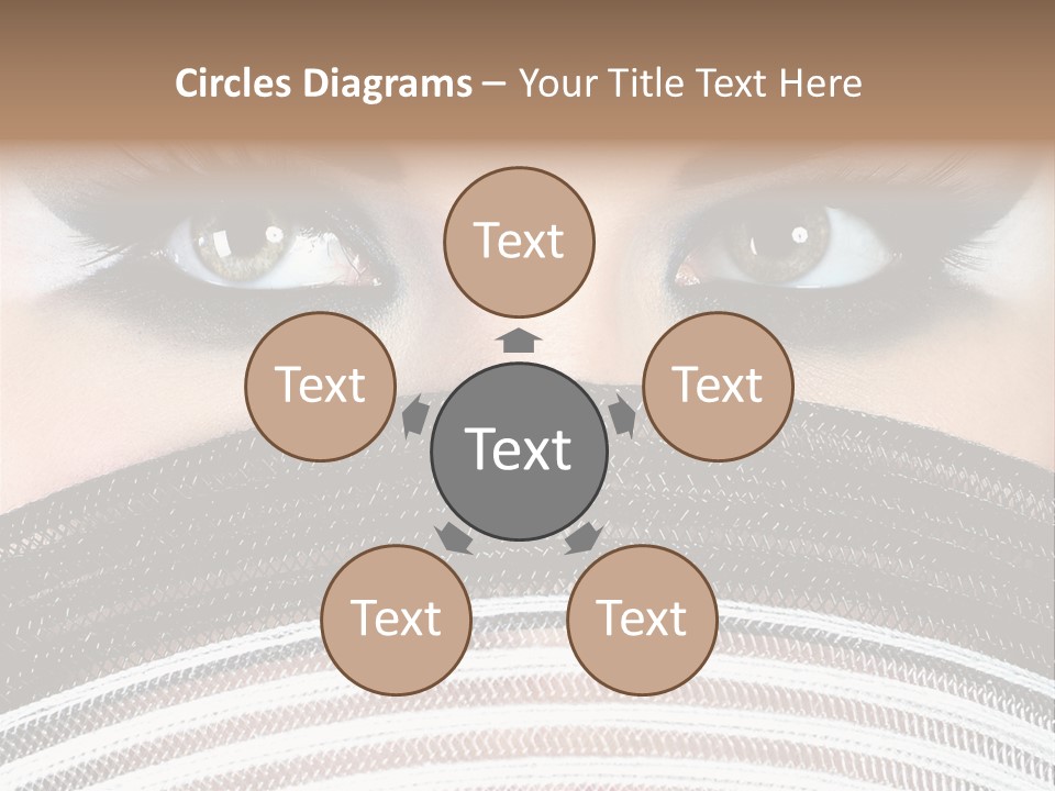 South Sensual Eyeshadow PowerPoint Template