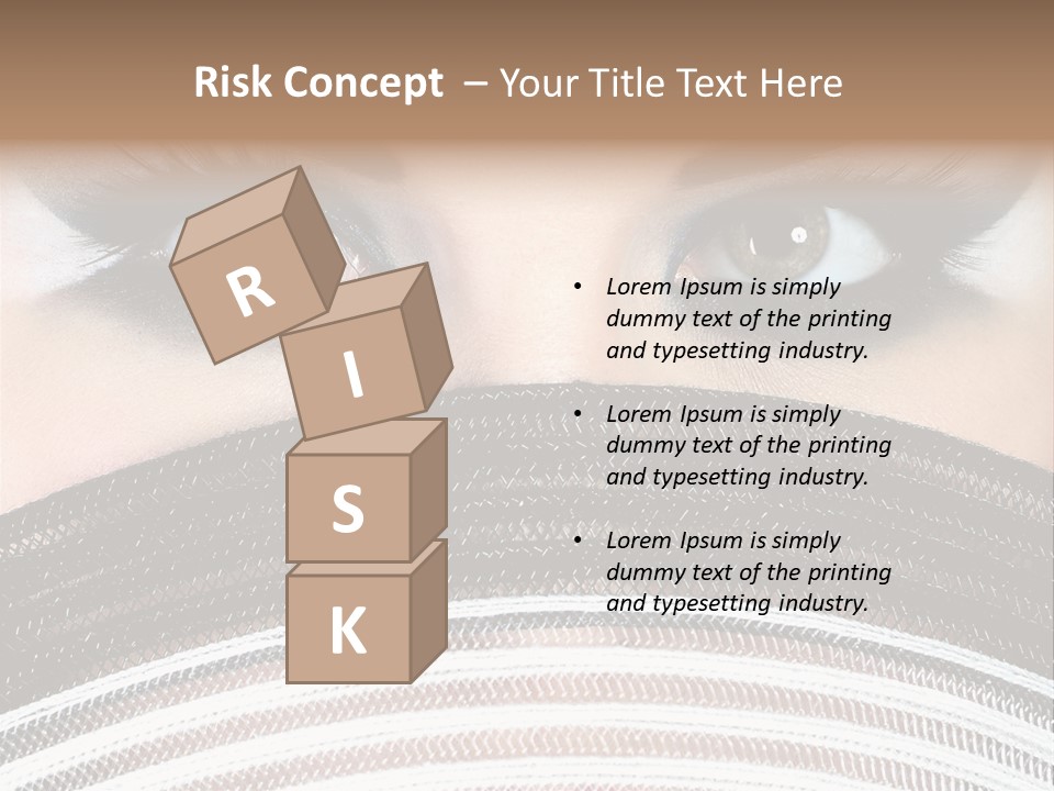 South Sensual Eyeshadow PowerPoint Template