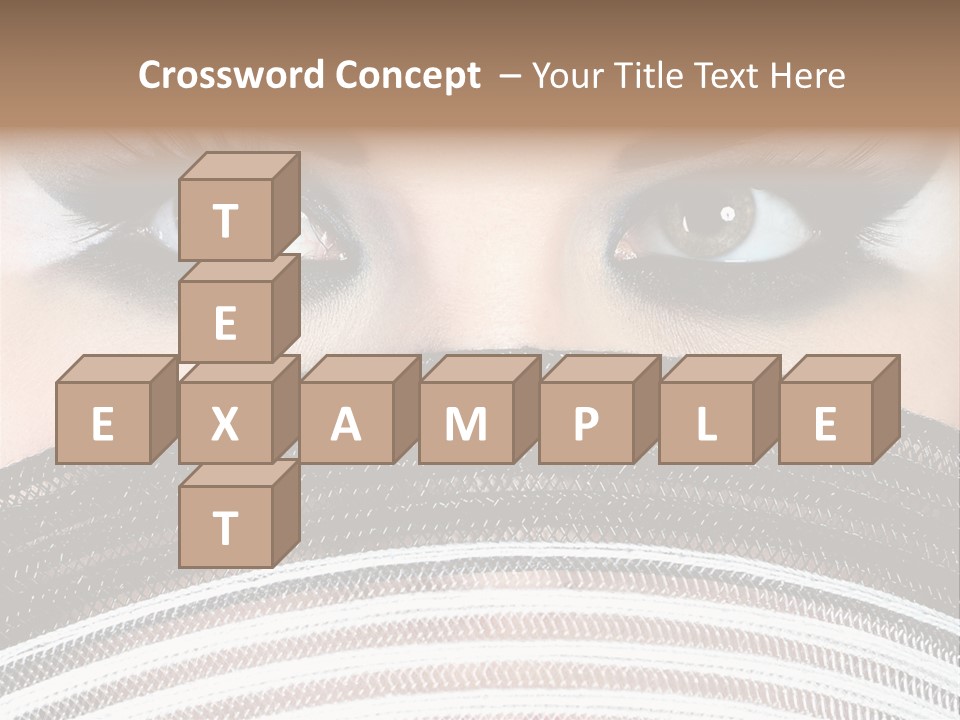 South Sensual Eyeshadow PowerPoint Template