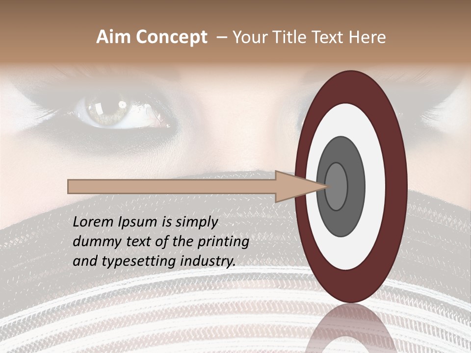 South Sensual Eyeshadow PowerPoint Template