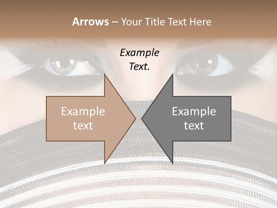 South Sensual Eyeshadow PowerPoint Template