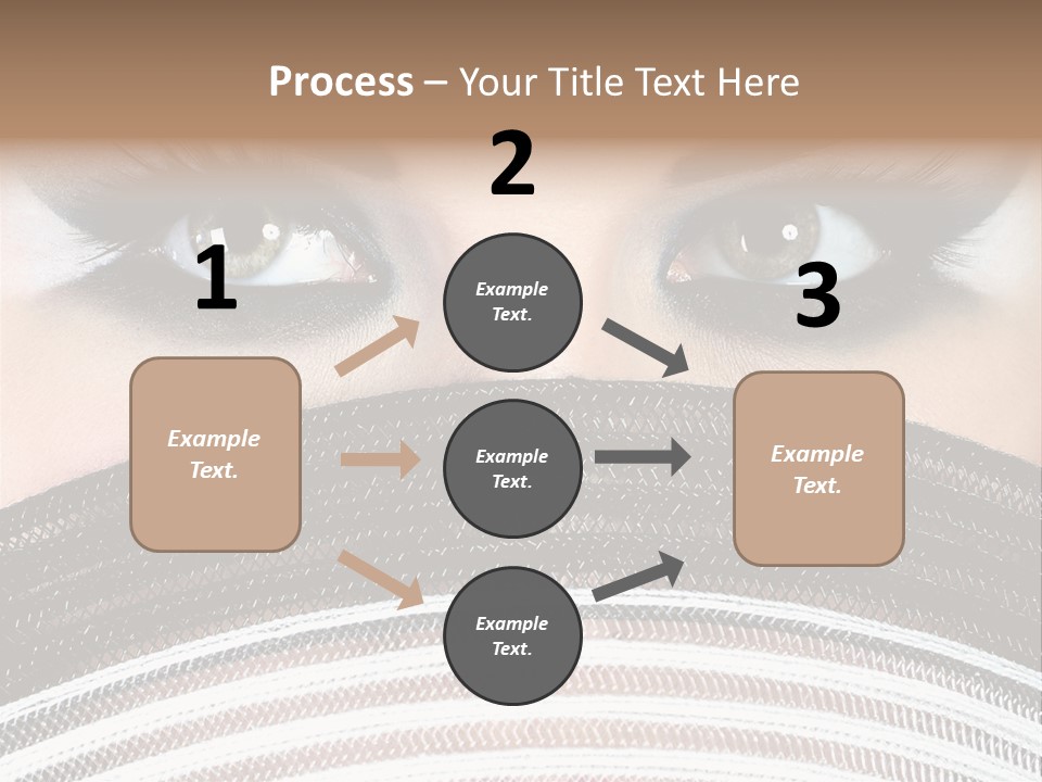 South Sensual Eyeshadow PowerPoint Template