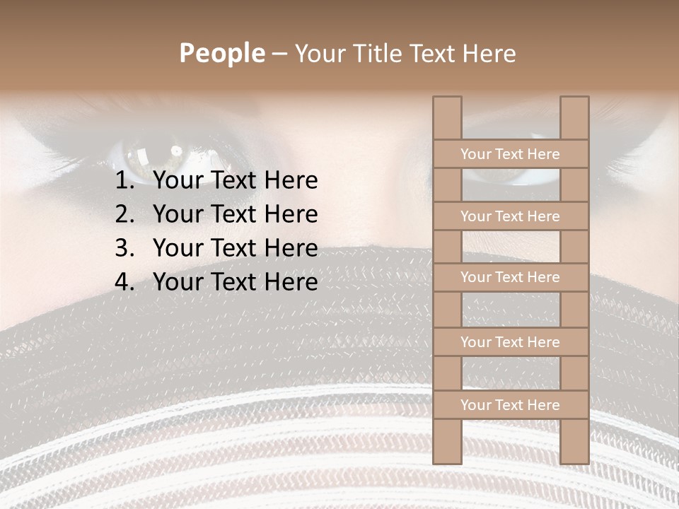 South Sensual Eyeshadow PowerPoint Template