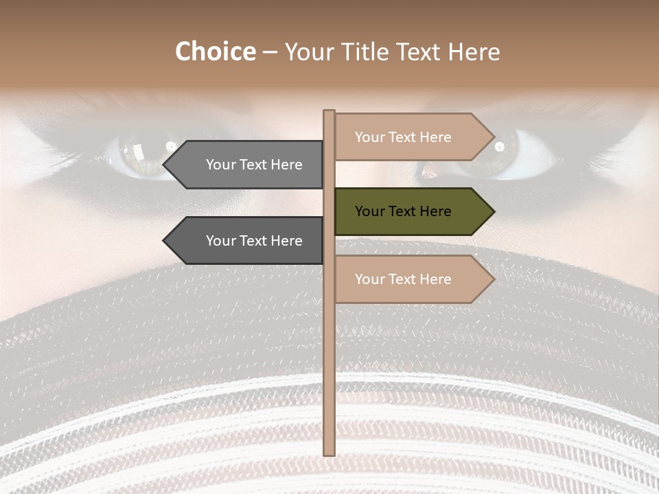 South Sensual Eyeshadow PowerPoint Template
