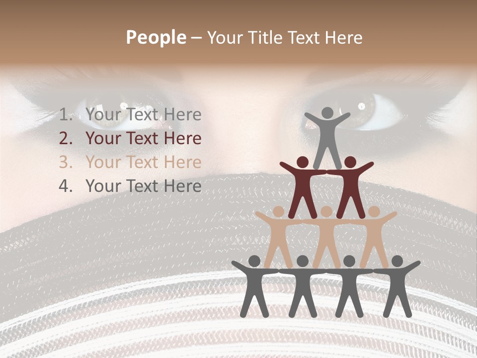 South Sensual Eyeshadow PowerPoint Template