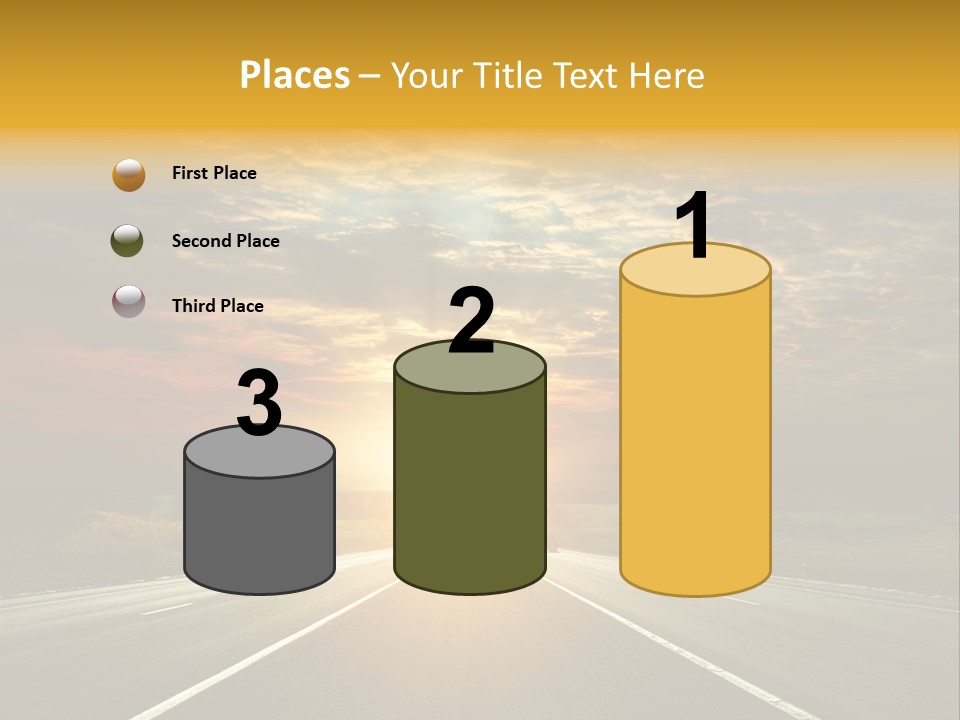 Open Objectives Sun PowerPoint Template