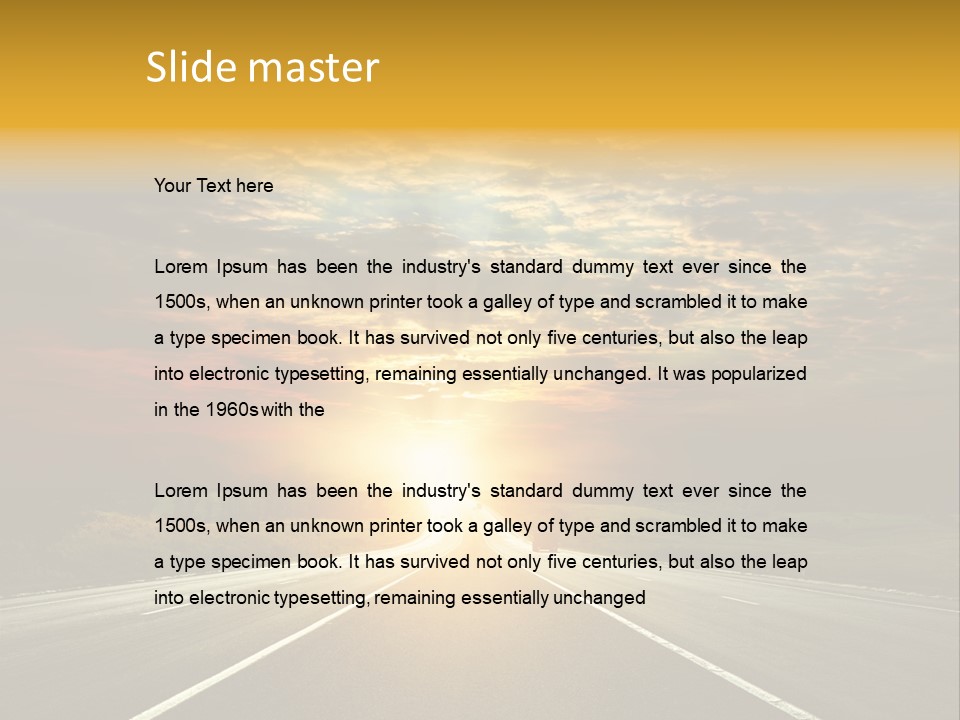 Open Objectives Sun PowerPoint Template