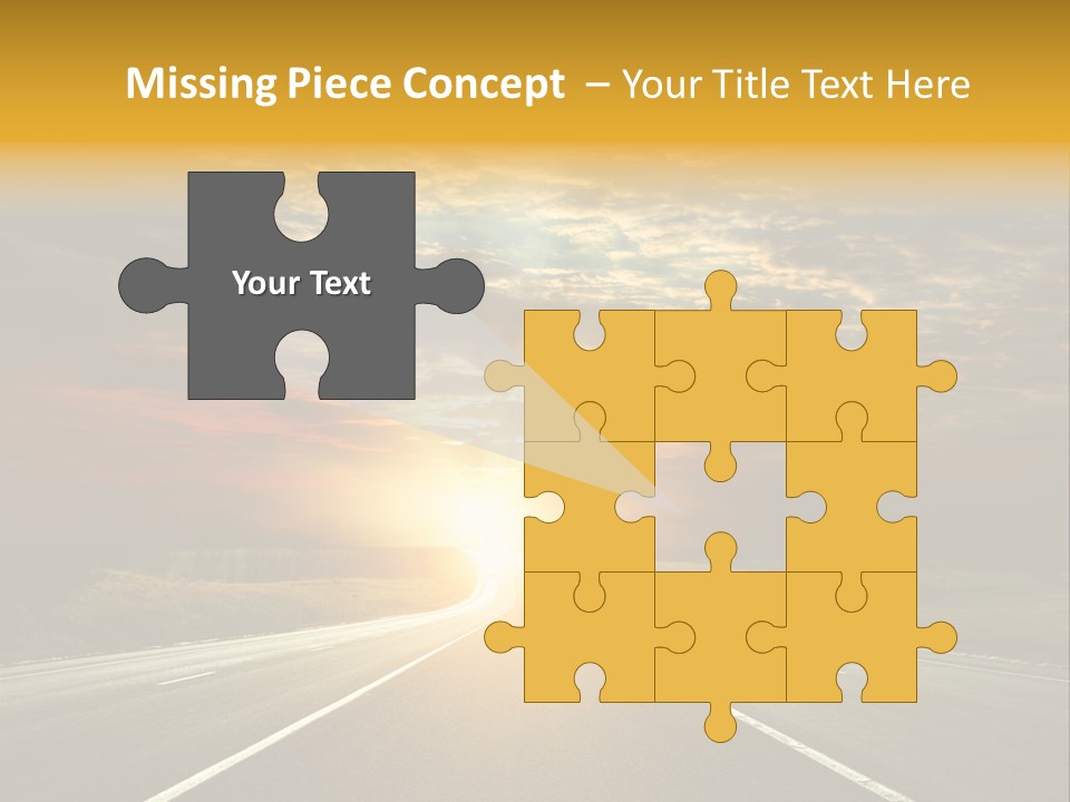 Open Objectives Sun PowerPoint Template