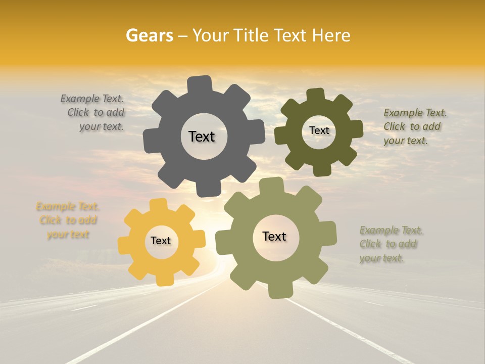 Open Objectives Sun PowerPoint Template