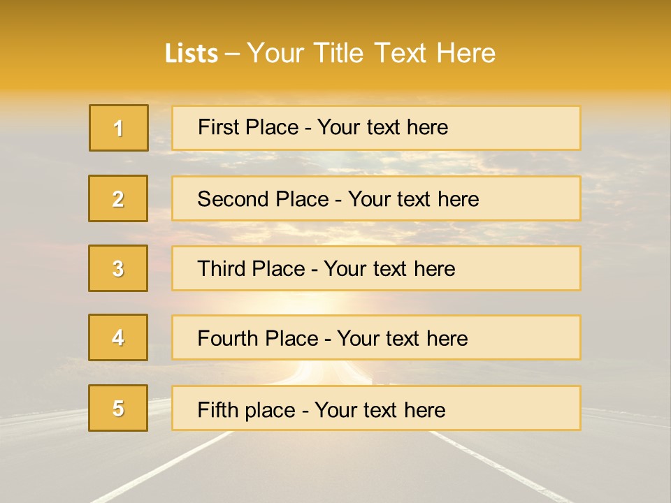 Open Objectives Sun PowerPoint Template