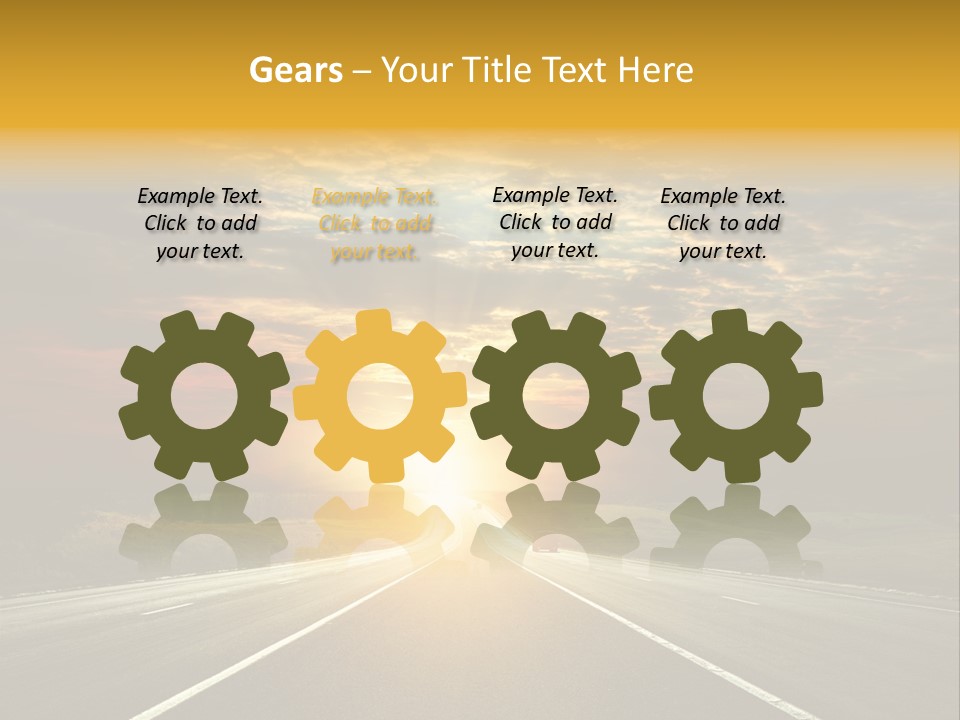 Open Objectives Sun PowerPoint Template