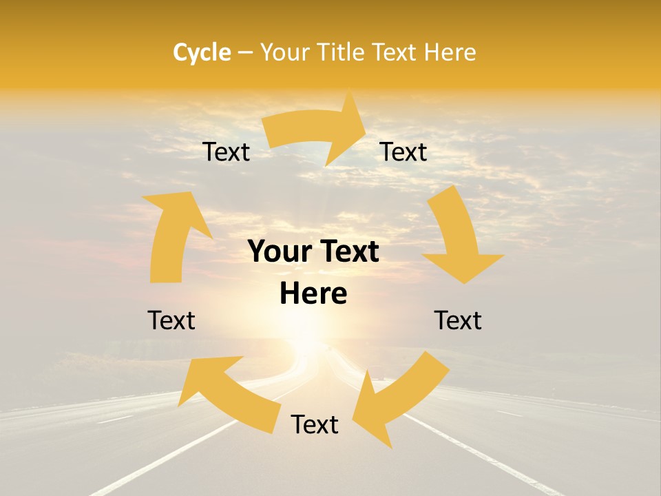 Open Objectives Sun PowerPoint Template