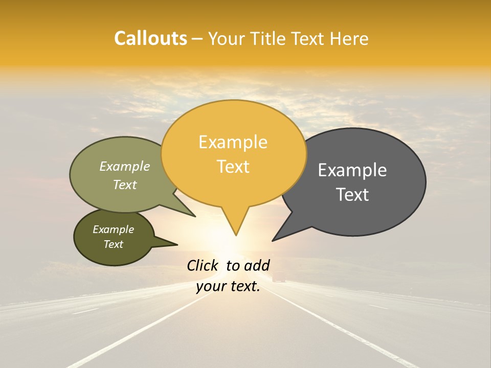 Open Objectives Sun PowerPoint Template