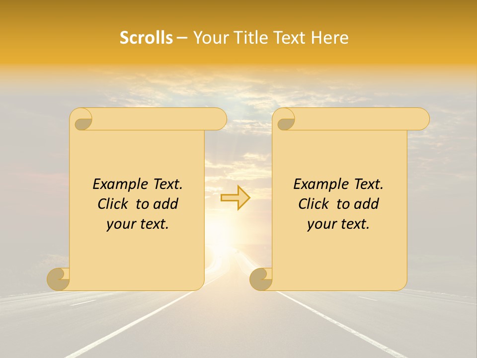 Open Objectives Sun PowerPoint Template