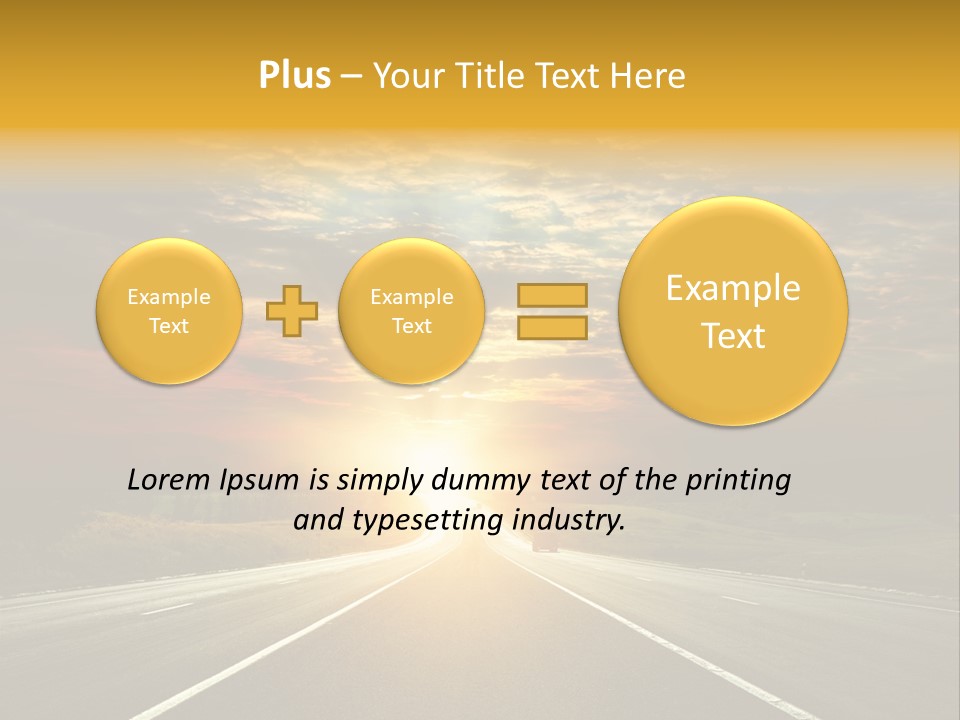 Open Objectives Sun PowerPoint Template