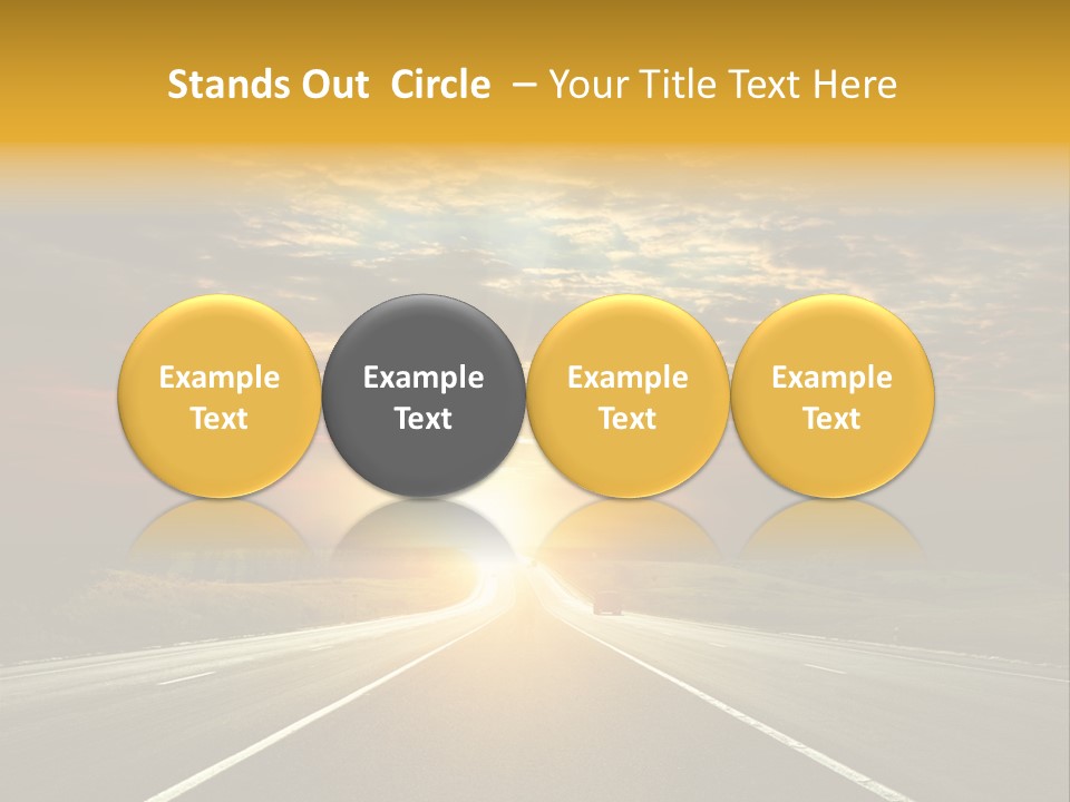 Open Objectives Sun PowerPoint Template