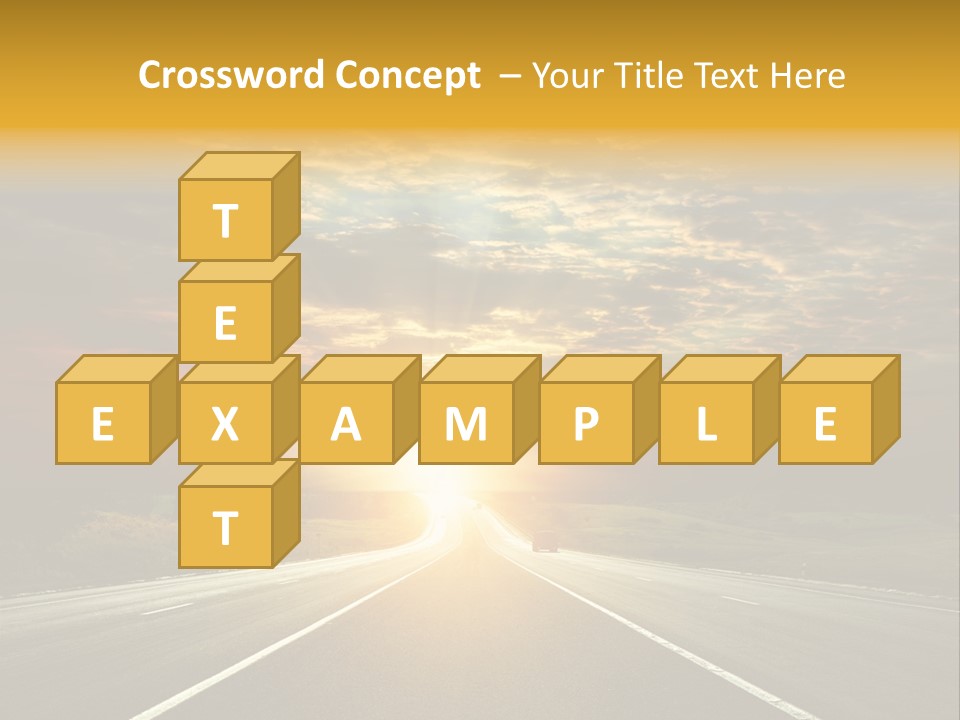 Open Objectives Sun PowerPoint Template