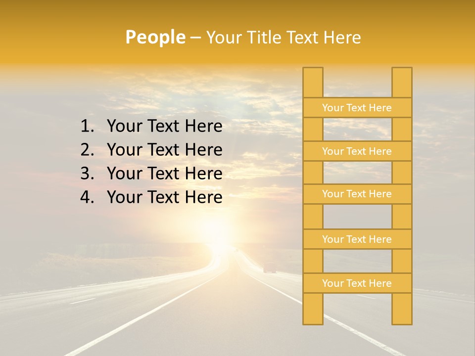 Open Objectives Sun PowerPoint Template