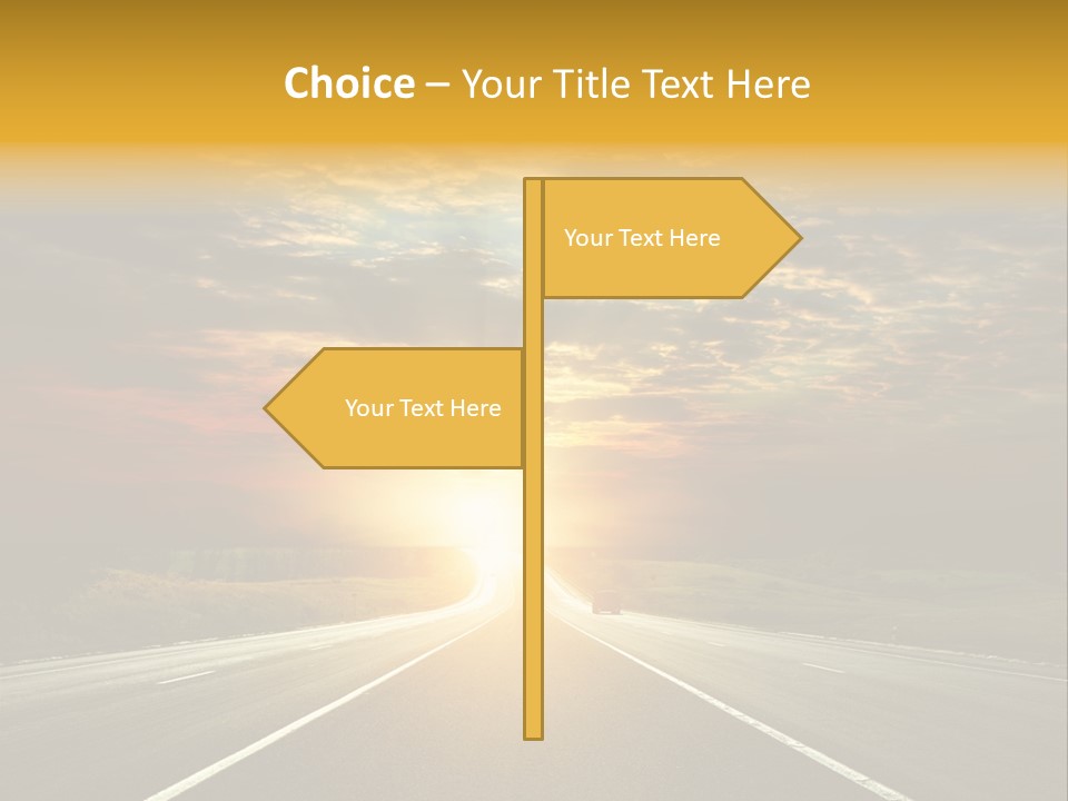 Open Objectives Sun PowerPoint Template