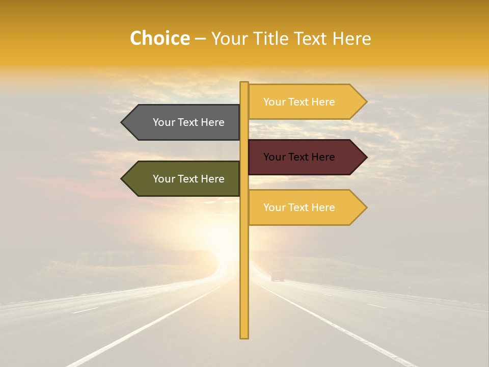 Open Objectives Sun PowerPoint Template