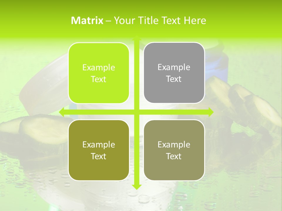 Wet Freshness Makeup PowerPoint Template