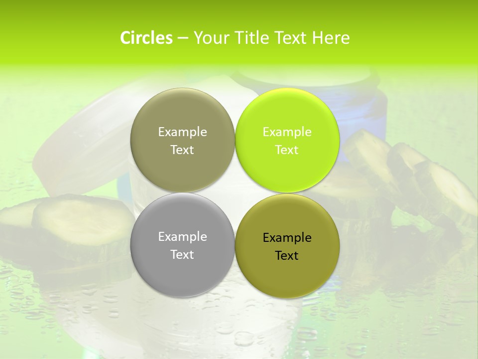 Wet Freshness Makeup PowerPoint Template