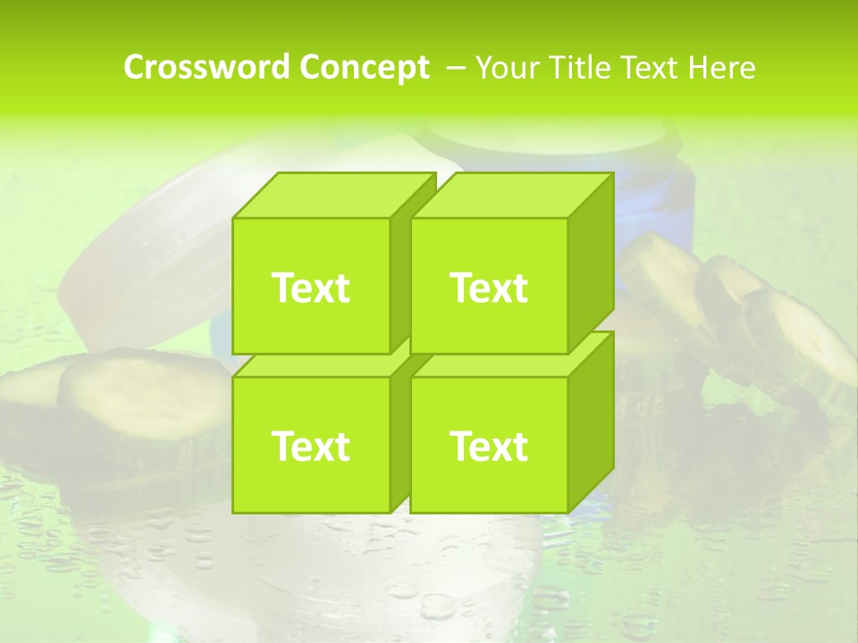 Wet Freshness Makeup PowerPoint Template