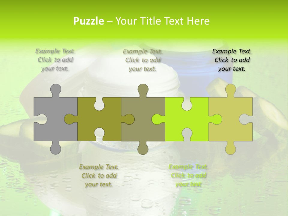 Wet Freshness Makeup PowerPoint Template