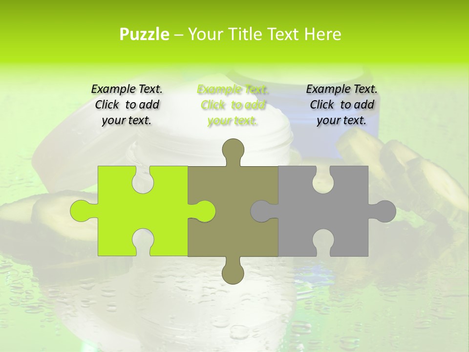 Wet Freshness Makeup PowerPoint Template