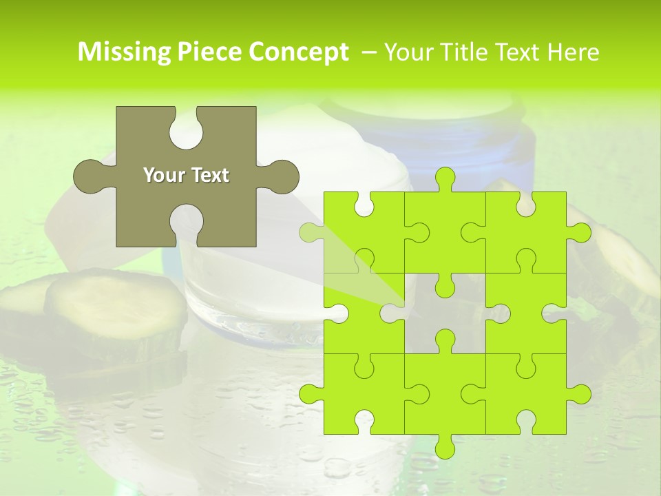 Wet Freshness Makeup PowerPoint Template