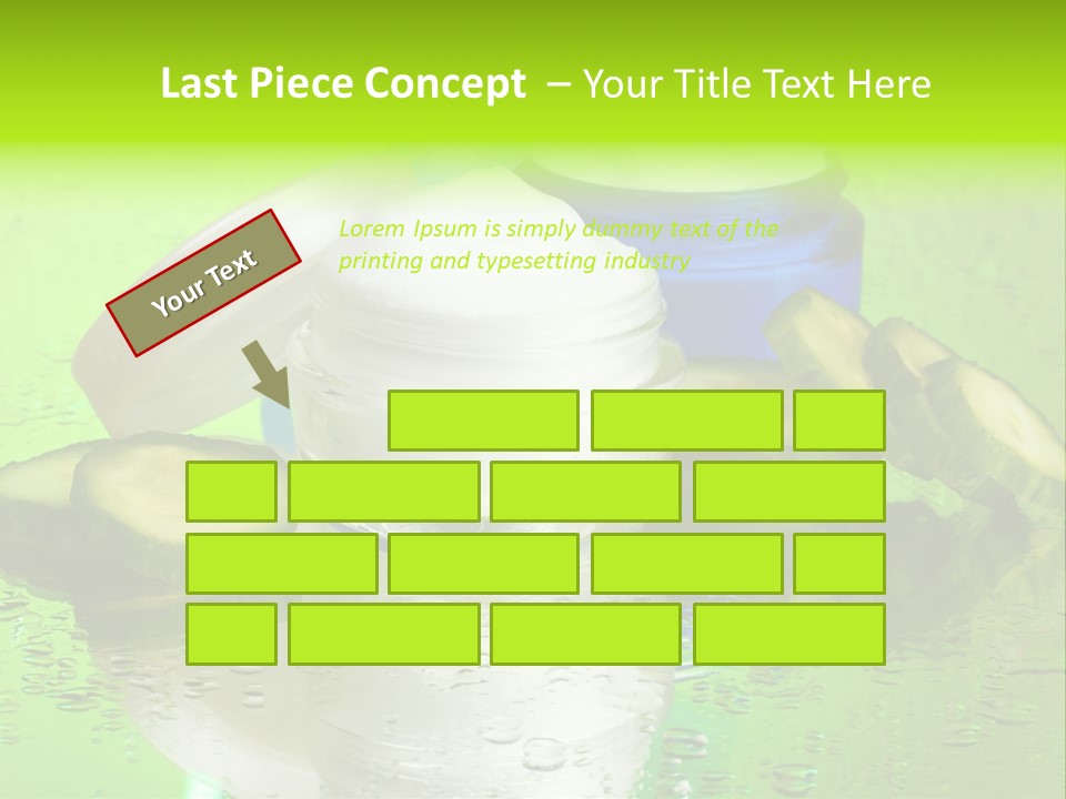 Wet Freshness Makeup PowerPoint Template