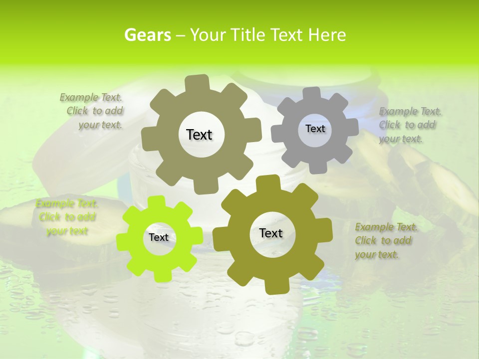 Wet Freshness Makeup PowerPoint Template