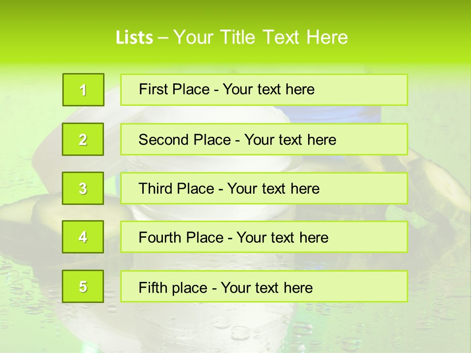 Wet Freshness Makeup PowerPoint Template