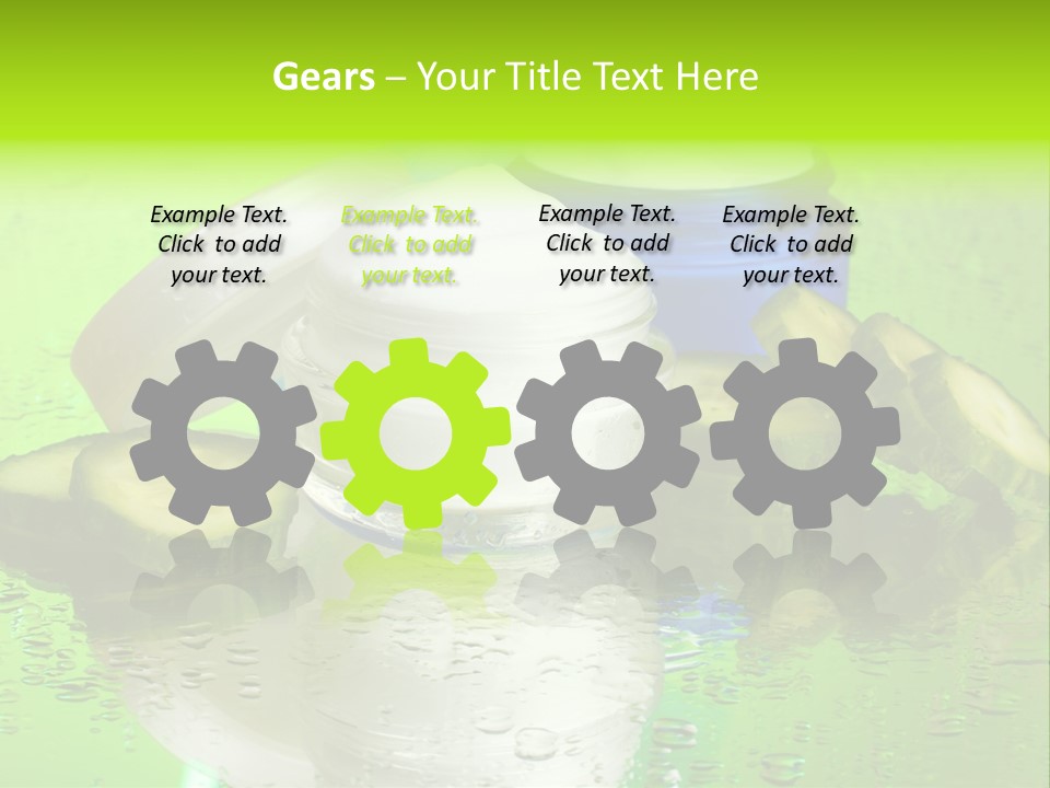 Wet Freshness Makeup PowerPoint Template