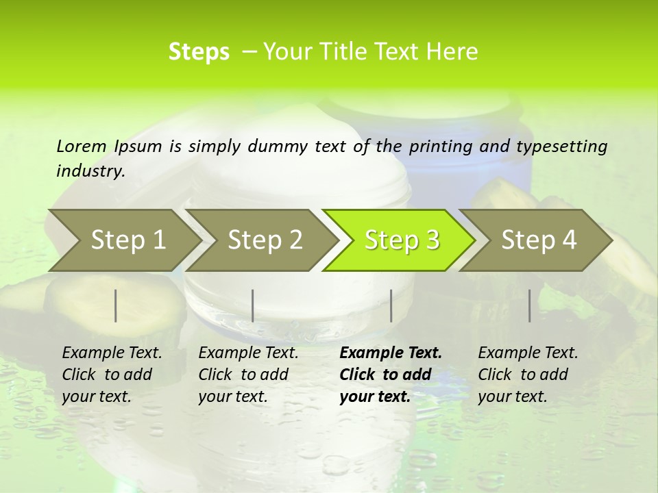 Wet Freshness Makeup PowerPoint Template