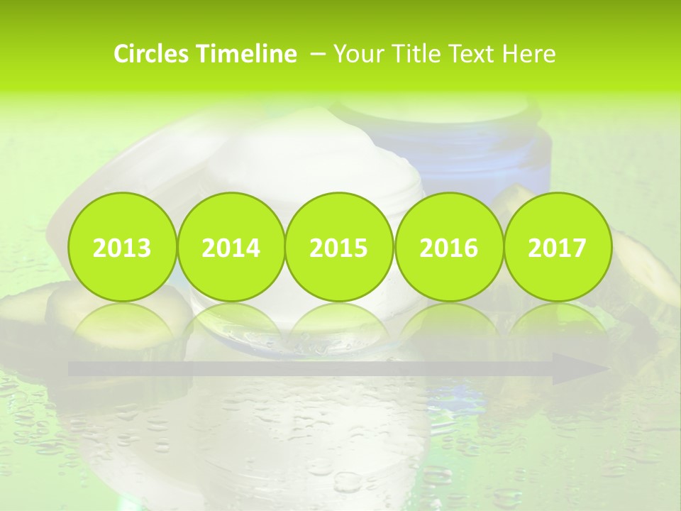 Wet Freshness Makeup PowerPoint Template