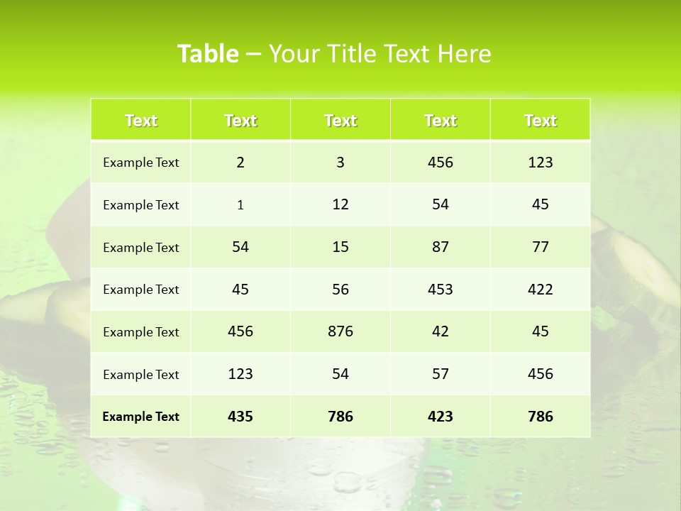 Wet Freshness Makeup PowerPoint Template